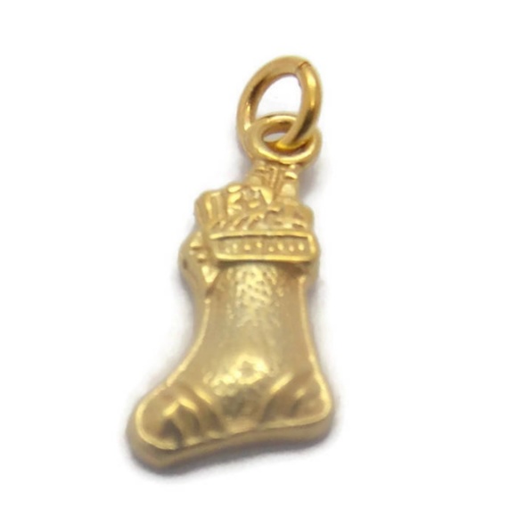 14K Yellow Gold Christmas Boot Charm!!,All Products : American Fashion Style Bags On Sale